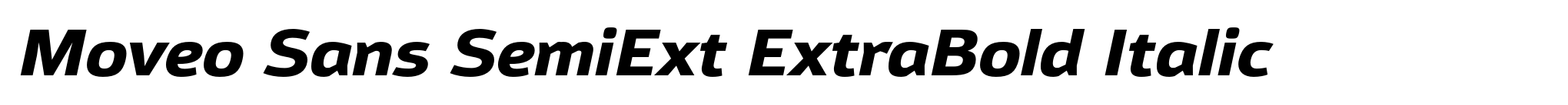 Moveo Sans SemiExt ExtraBold Italic image